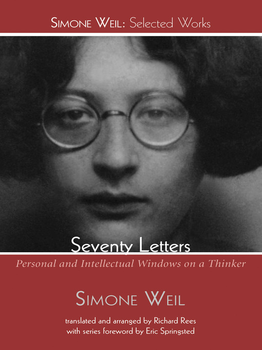 Title details for Seventy Letters by Simone Weil - Available